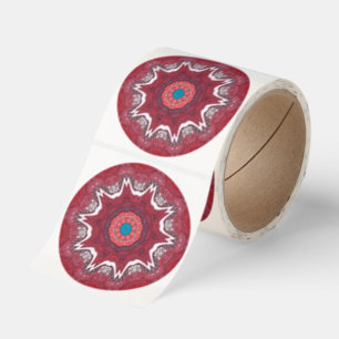 Sindhi Ethnic Tribal Pattern Art Print Classic Round Sticker