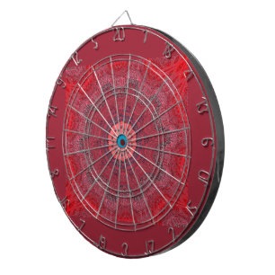 Sindhi Ethnic Tribal Pattern Art Print Dartboard With Darts