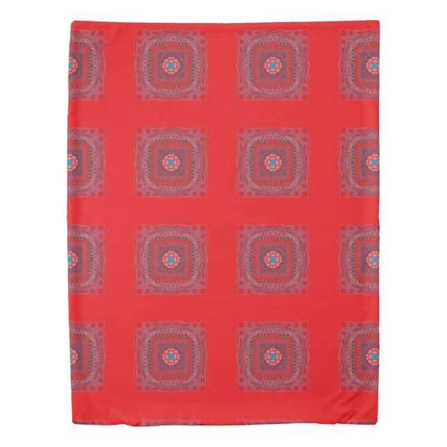 Sindhi Ethnic Tribal Pattern Art Print Duvet Cover (Front)