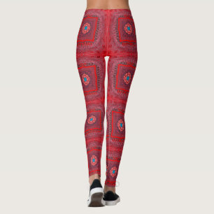 Sindhi Ethnic Tribal Pattern Art Print Leggings
