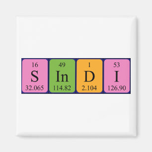 Sindi periodic table name magnet