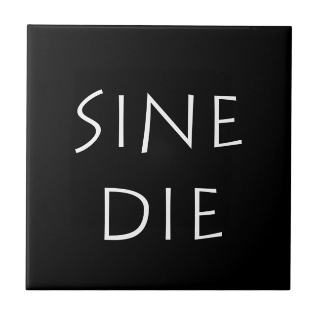 Sine die ceramic tile (Front)