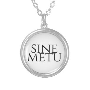 Sine Metu - Without Fear Silver Plated Necklace