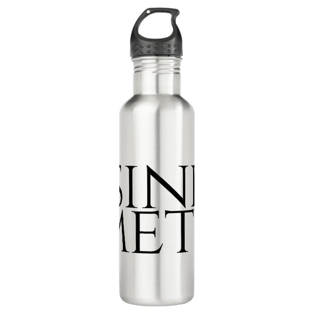 Sine Metu - Without Fear Stainless Steel Water Bottle (Front)