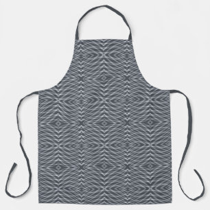 Sine Wave Pulse Signal Modern Abstract Art Design Apron
