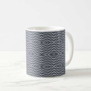 Sine Wave Pulse Signal Modern Abstract Art Design Coffee Mug