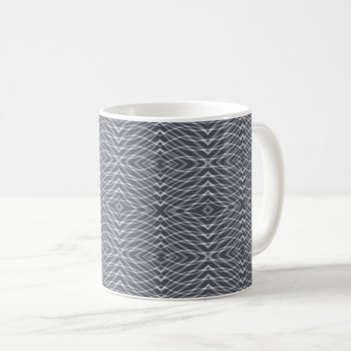 Sine Wave Pulse Signal Modern Abstract Art Design  Coffee Mug