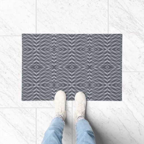 Sine Wave Pulse Signal Modern Abstract Art Design Doormat
