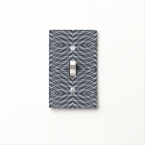 Sine Wave Pulse Signal Modern Abstract Art Design Light Switch Cover