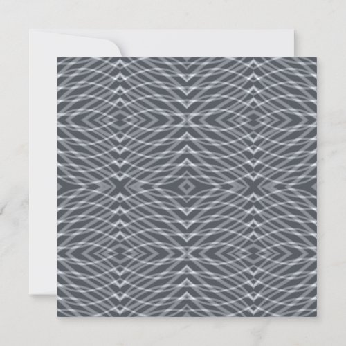 Sine Wave Pulse Signal Modern Abstract Art Design Note Card