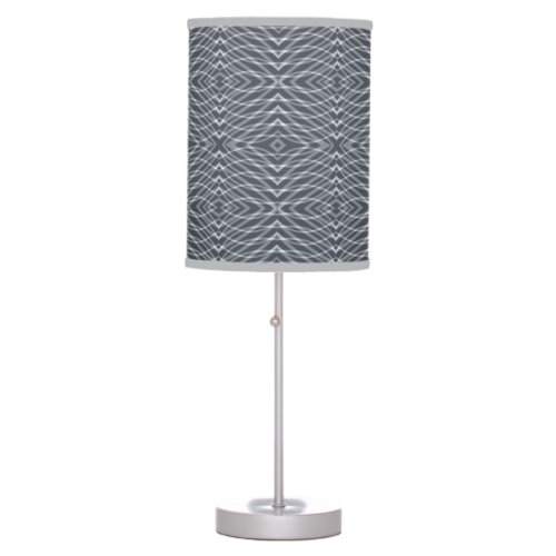 Sine Wave Pulse Signal Modern Abstract Art Design  Table Lamp