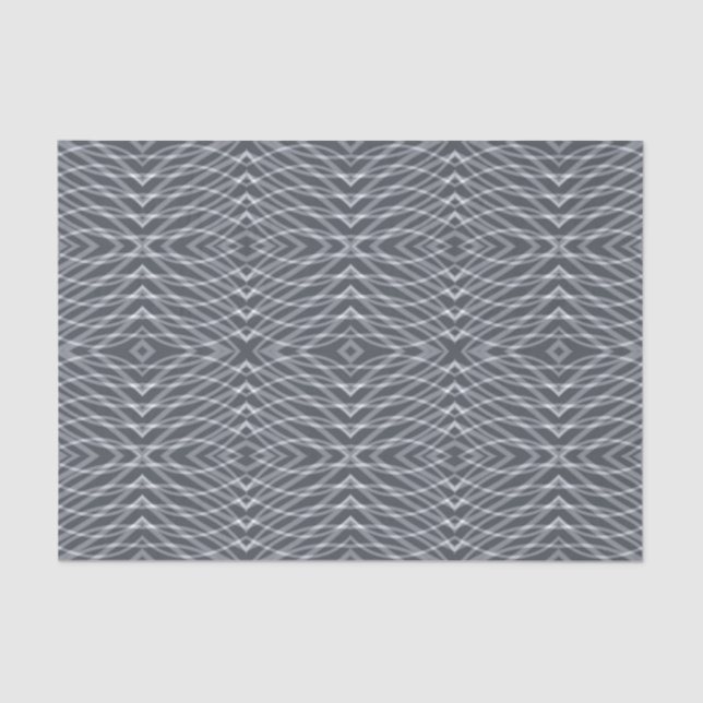 Sine Wave Pulse Signal Modern Abstract Art Design Tissue Paper (Front)