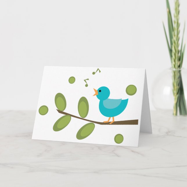 Sing a Song Bird Card (Front)