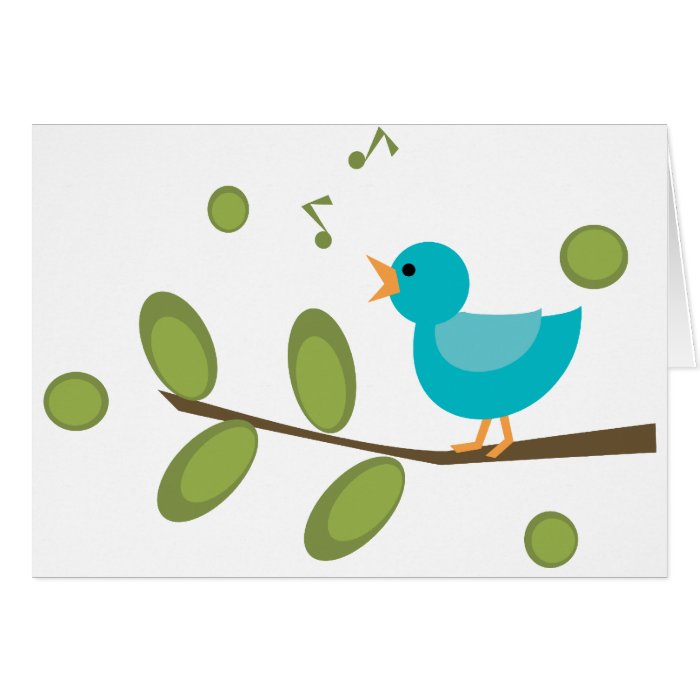 Sing a Song Bird Card