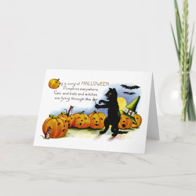 Sing a Song of Halloween Card (Front)