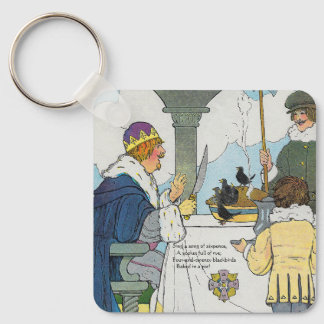 Sing a Song of Sixpence Mother Goose Nursery Rhyme Keychain