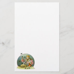 Sing a Song of Sixpence, Vintage Nursery Rhyme Stationery