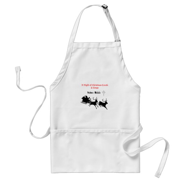 Sing Along Christmas – Carols & Festive Joy Adult Apron (Front)