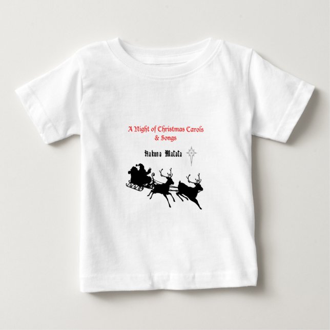 Sing Along Christmas – Carols & Festive Joy Baby T-Shirt (Front)