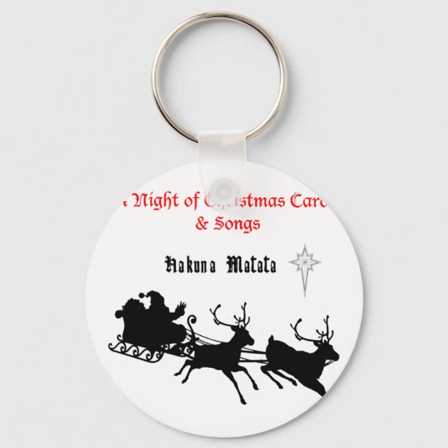 Sing Along Christmas – Carols & Festive Joy Keychain (Front)