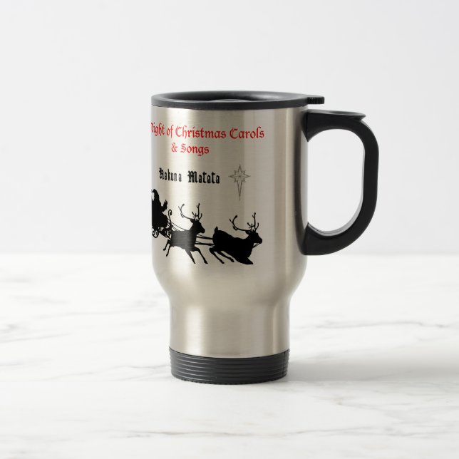 Sing Along Christmas – Carols & Festive Joy Travel Mug (Right)