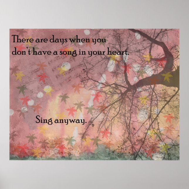 Sing Anyway Poster (Front)
