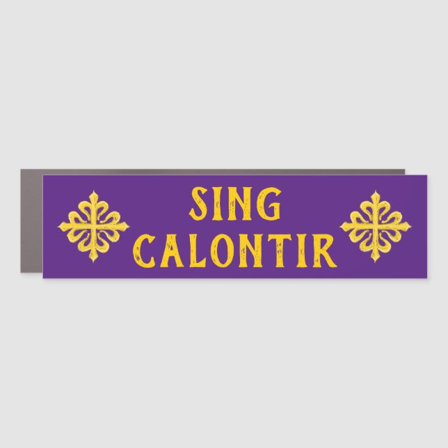 Sing Calontir Car Magnet (Front)