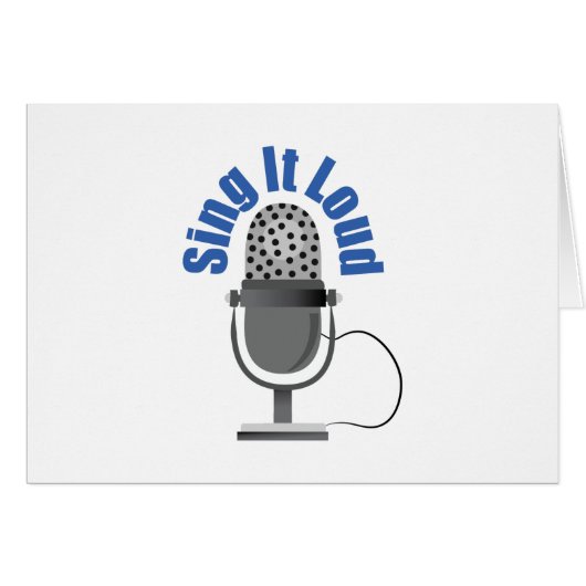 Sing It Loud Cards (Front Horizontal)
