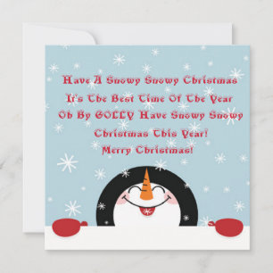 Sing! It Snowy Christmas Card