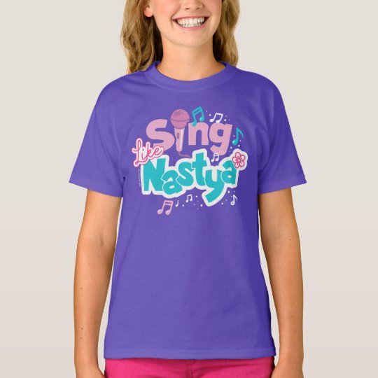 Sing Like Nastya Graphic T-Shirt | Zazzle.com