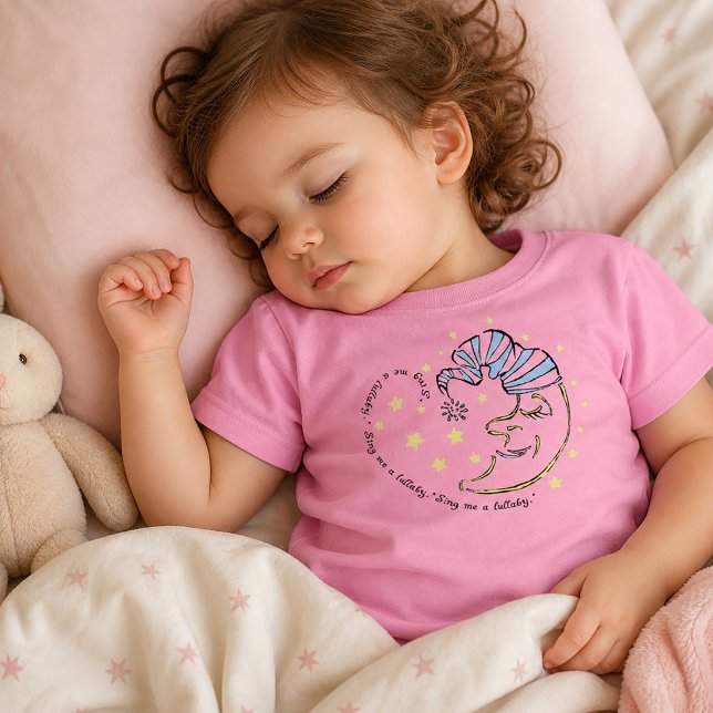 Sing Me a Lullaby Crescent Moon Baby T-Shirt (Sing Me a Lullaby Crescent Moon Baby T-Shirt)