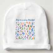 Sing me a song, Grandpa! Baby Beanie (Front)