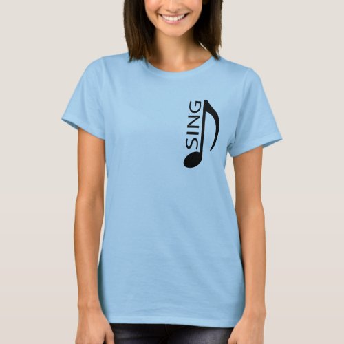 Sing Music Note T_shirt