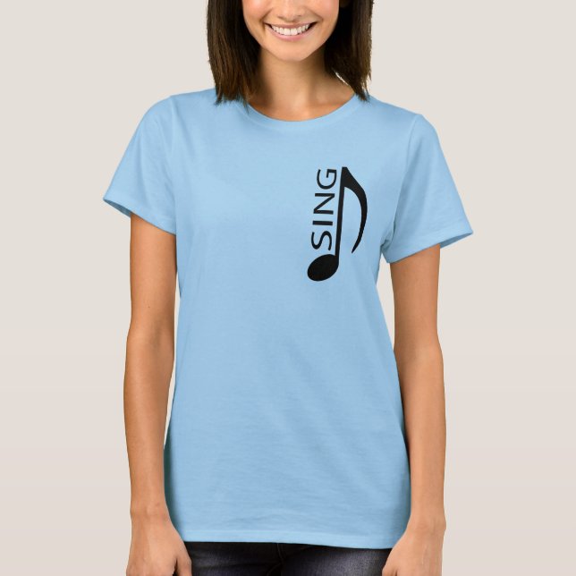 Sing Music Note T-shirt (Front)