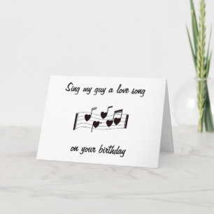 SING MY GUY A LOVE SONG-BIRTHDAY MUSICAL NOTES