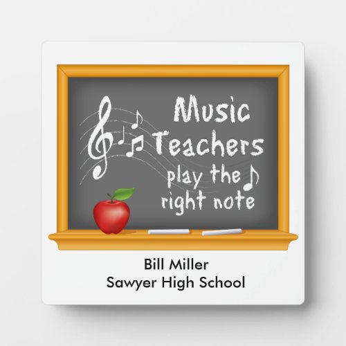 Sing Out for Music Teachers  Plaque