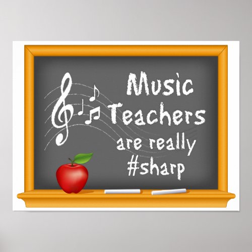 Sing Out Music Teachers are Really  Sharp Poster