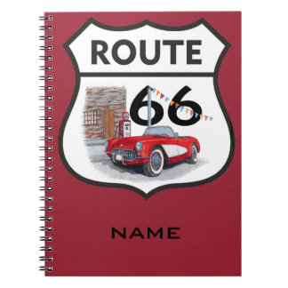 Sing route 66 gifts notebook