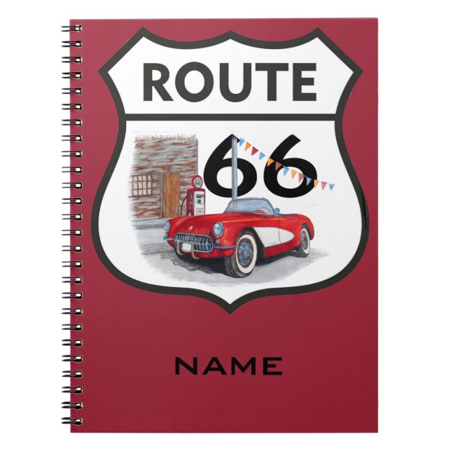 Sing route 66 gifts notebook (Front)