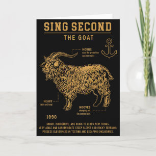 Sing Second The Goat (on Back) Card