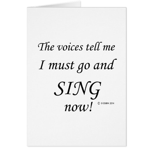 Sing The Voices Say (Front)