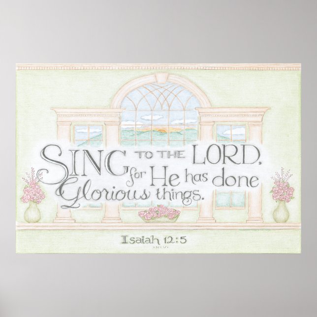 Sing to the Lord Wall Art (Front)