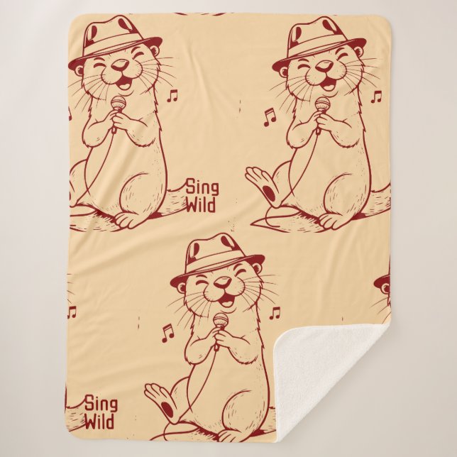 Sing Wild Sherpa Blanket (Front)