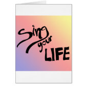 Sing Your Life (Front)