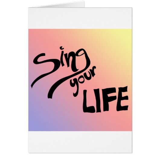Sing Your Life Cards (Front)