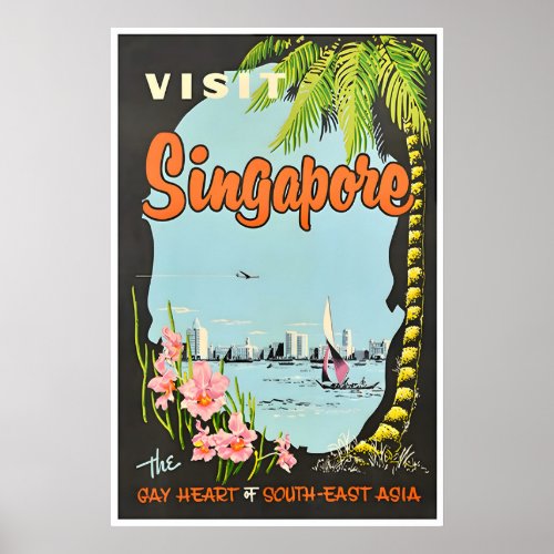 Singapore Art Asia Travel Poster Asian Print