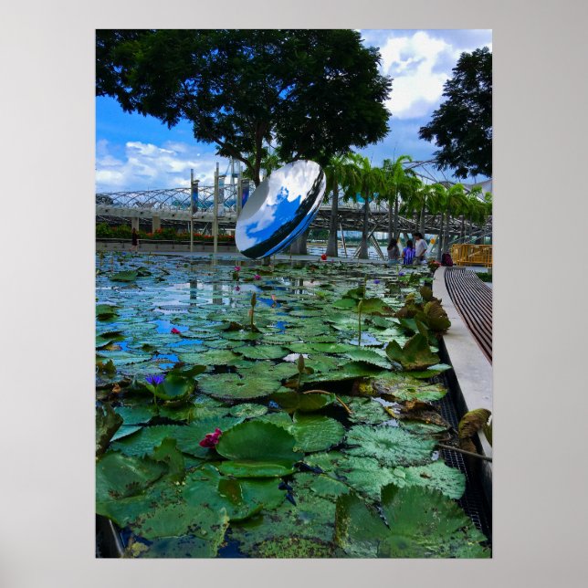 Singapore ArtScience Museum Lotus Pond Poster (Front)