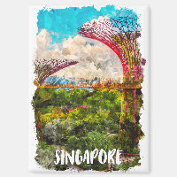Singapore Asia Watercolor Travel