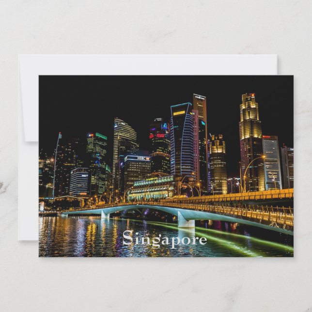 Singapore at Night Card (Front)