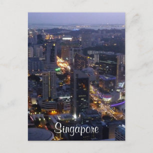 singapore bldgs postcard